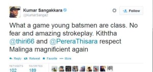 Kumar Sangakkara (KumarSanga2) on Twitter