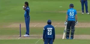 Controversial run-out Jos Buttler Sachithra Senanayake England vs Sri Lanka ODI 2014.